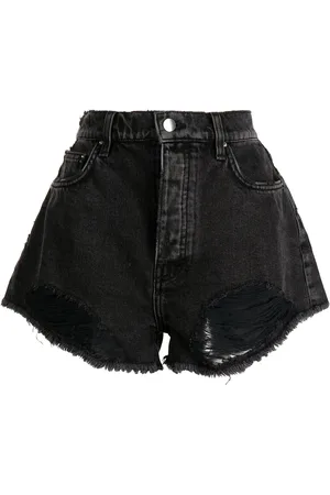 AMIRI Short à effet usé