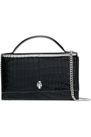 Alexander McQueen Sac porté épaule à effet peau de crocodile