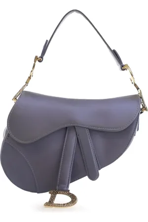 Dior Mini sac à bandoulière Saddle en satin à ornements en cristal (2000-2024)