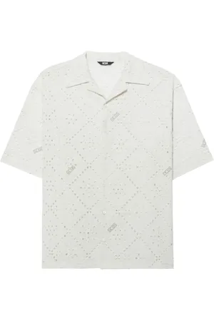 GCDS Chemise en broderie anglaise