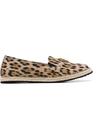 Roberto Cavalli Espadrilles imprimées à plaque logo