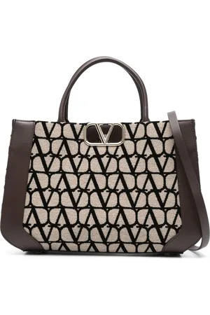 VALENTINO GARAVANI Sac à main Toile Iconographe médium