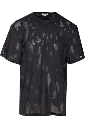Alexander McQueen T-shirt à logo en jacquard