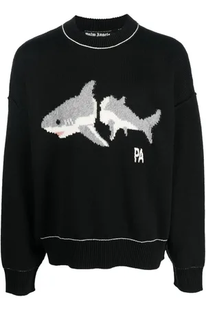 Palm Angels Pull en laine vierge à imprimé graphique