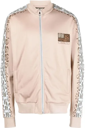 Roberto Cavalli Veste zippée à motif léopard