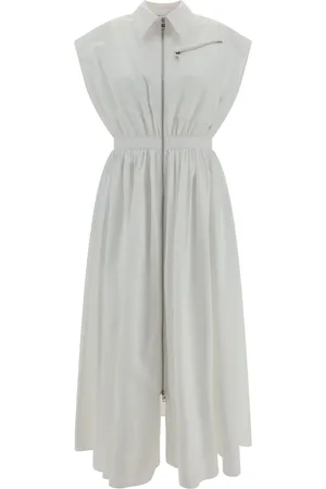Alexander McQueen Robe-chemise à taille ceinturée