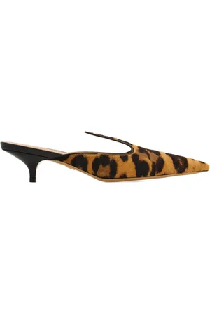 Salvatore Ferragamo Mules à imprimé léopard 40 mm