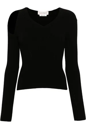 Alexander McQueen Pull à découpes