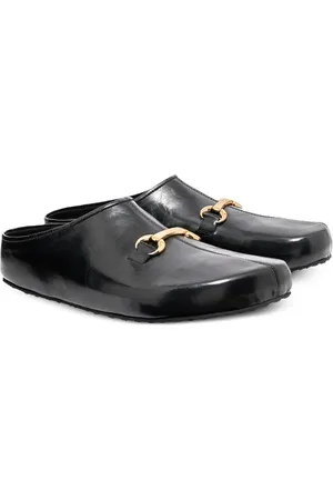 Marine Serre Mules en cuir