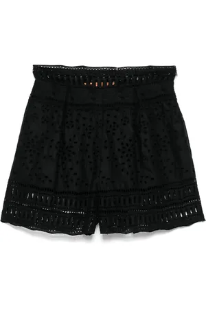 ERMANNO SCERVINO Short en broderie anglaise à logo