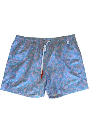 ISAIA Branch-pattern swim shorts