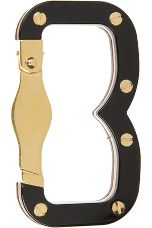 Bally Porte-clés Carabiner à design géométrique