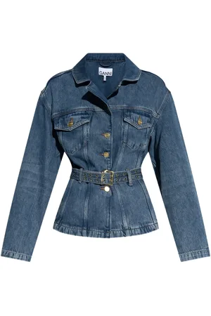 Ganni Veste à taille ceinturée