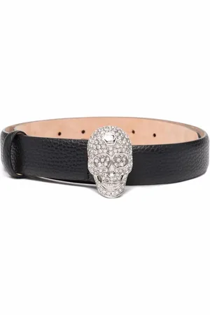 Philipp Plein Ceinture à boucle tête de mort