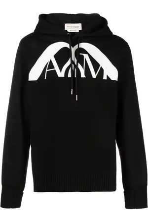 Alexander McQueen Hoodie en coton à logo imprimé