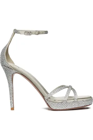 VALENTINO GARAVANI Sandales à boucle logo 105 mm