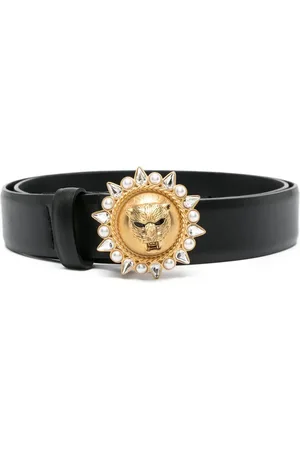 Roberto Cavalli Ceinture en cuir à boucle logo