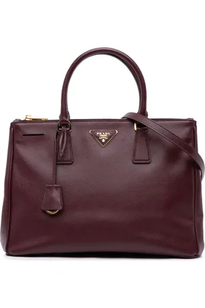 Prada 2000-2024 Medium Saffiano Lux Galleria Double Zip satchel