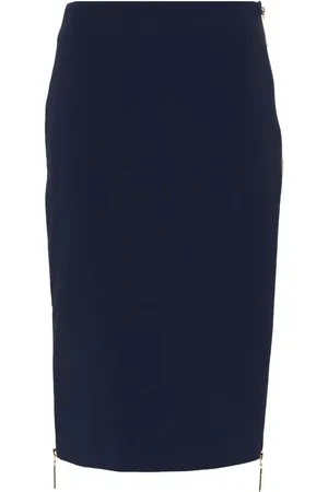 Elisabetta Franchi Jupe mi-longue à détails de zips
