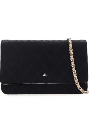 CHANEL Sac à bandoulière Satin Diamond Stitch Wallet On Chain (2011)