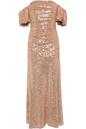 Needle & Thread Robe longue Sunbeam Valentina à épaules dénudées
