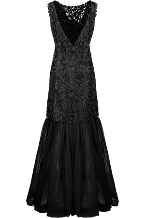 Alberta Ferretti Robe longue volantée