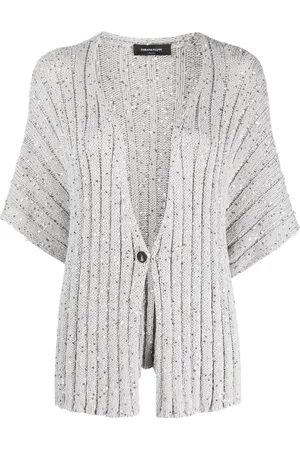Fabiana Filippi Cardigan nervuré à sequins