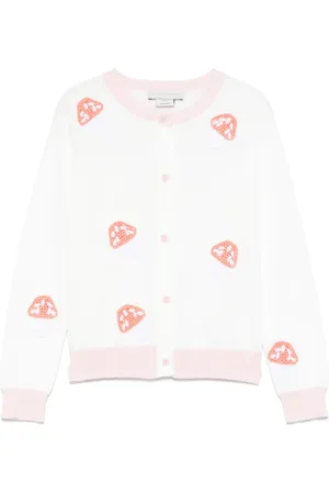 Stella McCartney Cardigan à patch champignon
