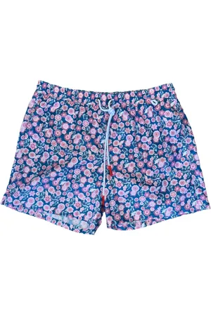 ISAIA Floral-pattern swim shorts