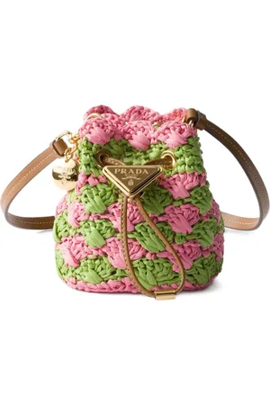 Prada Sac seau mini en crochet