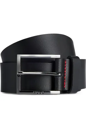 HUGO BOSS Ceinture en cuir à logo gravé