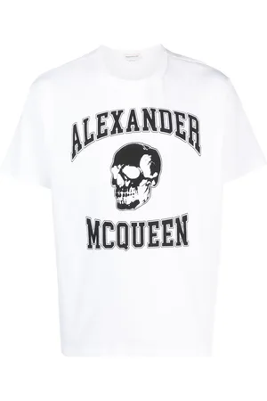 Alexander McQueen T-shirt à logo tête de mort imprimé
