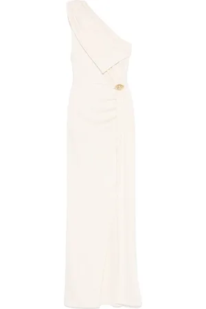 Elisabetta Franchi Robe longue en jersey à design asymétrique