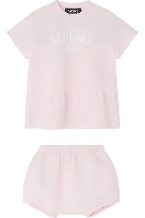 VERSACE Robe à logo imprimé