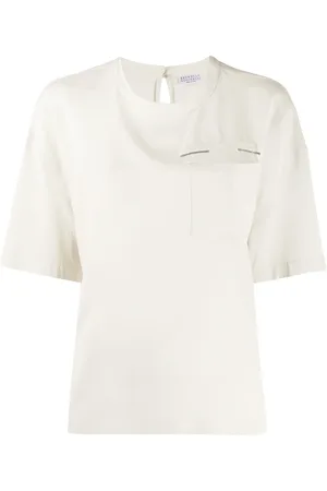 Brunello Cucinelli Blouse à poche poitrine