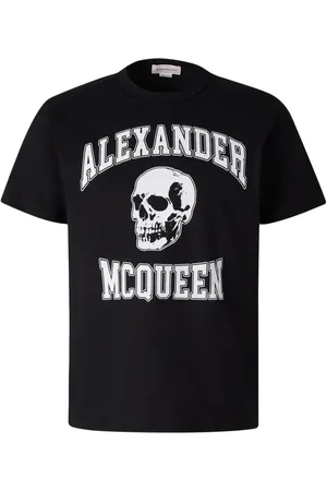 Alexander McQueen T-shirt à logo tête de mort imprimé
