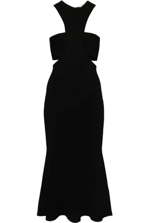 Alexander McQueen Robe mi-longue Slashed Harness
