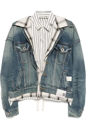 Maison Mihara Yasuhiro Veste en jean à design superposé