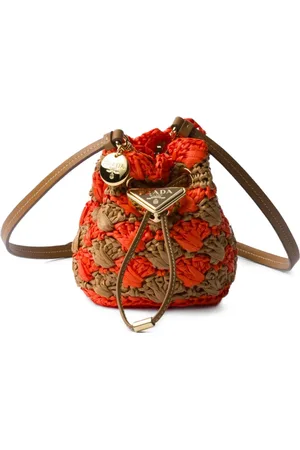 Prada Sac seau mini en crochet