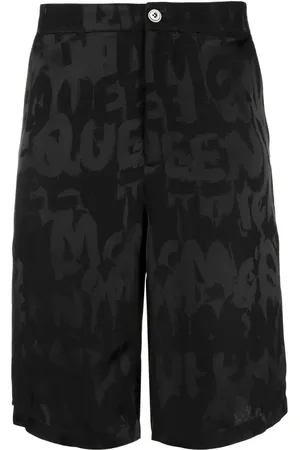 Alexander McQueen Short de bain Graffiti à logo en jacquard