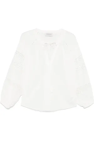 Ermanno Firenze Blouse à broderies