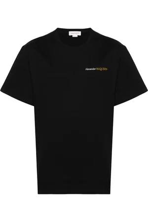 Alexander McQueen T-shirt en coton à logo brodé