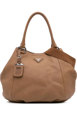 Prada Sac porté épaule Open Convertible en cuir Vitello Daino (2000-2024)