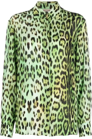Roberto Cavalli Chemise à imprimé léopard
