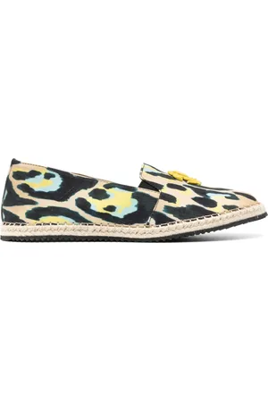 Roberto Cavalli Espadrilles en coton à imprimé graphique
