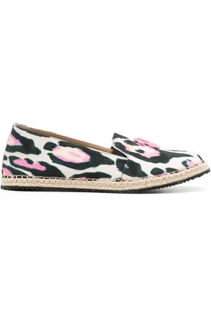 Roberto Cavalli Espadrilles en coton à imprimé graphique
