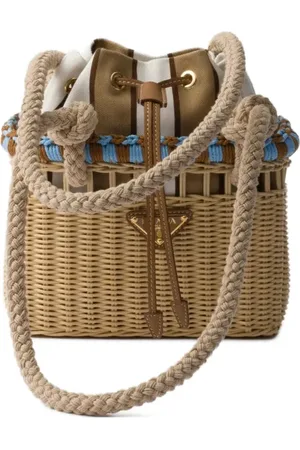 Prada Mini sac seau Wicker