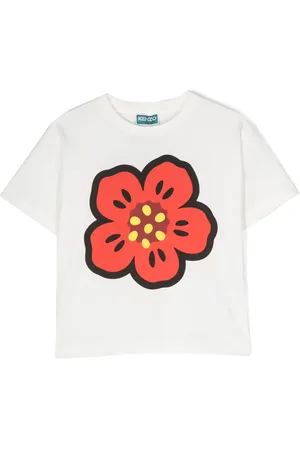 Kenzo T-shirt en coton à motif Boke Flower