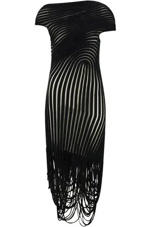 Salvatore Ferragamo Robe mi-longue drapée à design asymétrique