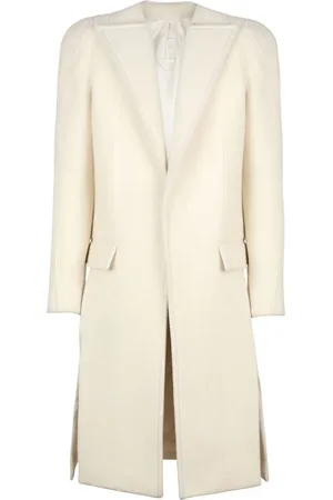 Balmain Manteau en laine mélangée à simple boutonnage
